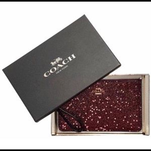 NWT Coach Wristlet. Perfect for Valentine’s Day!
